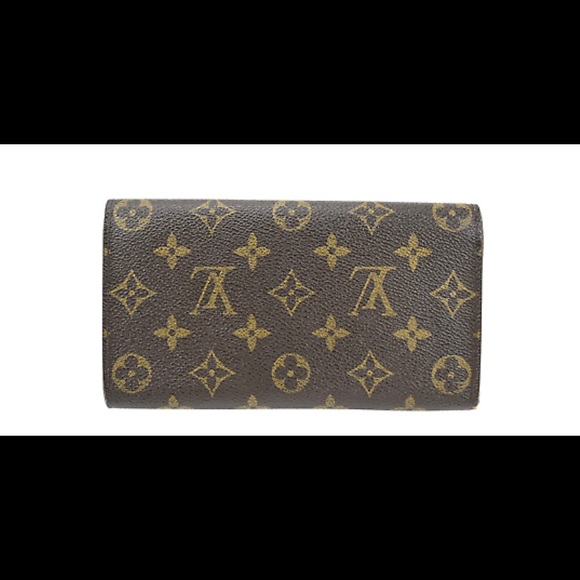 💯% Authentic Louis Vuitton Wallet Bi Fold Monogram Portefeuille Sarah 8919 - Picture 2 of 8